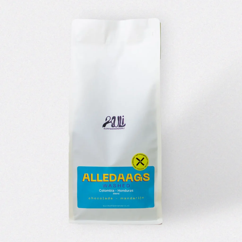 alledaags blend specialty koffie vers gebrand 1000 gram voorkant zak kuli koffiebranderij