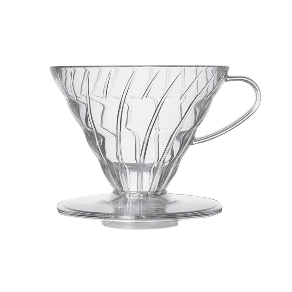 Hario V60 dripper kunststof transparant pour over koffie