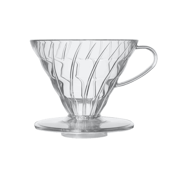 Hario V60 dripper kunststof transparant pour over koffie